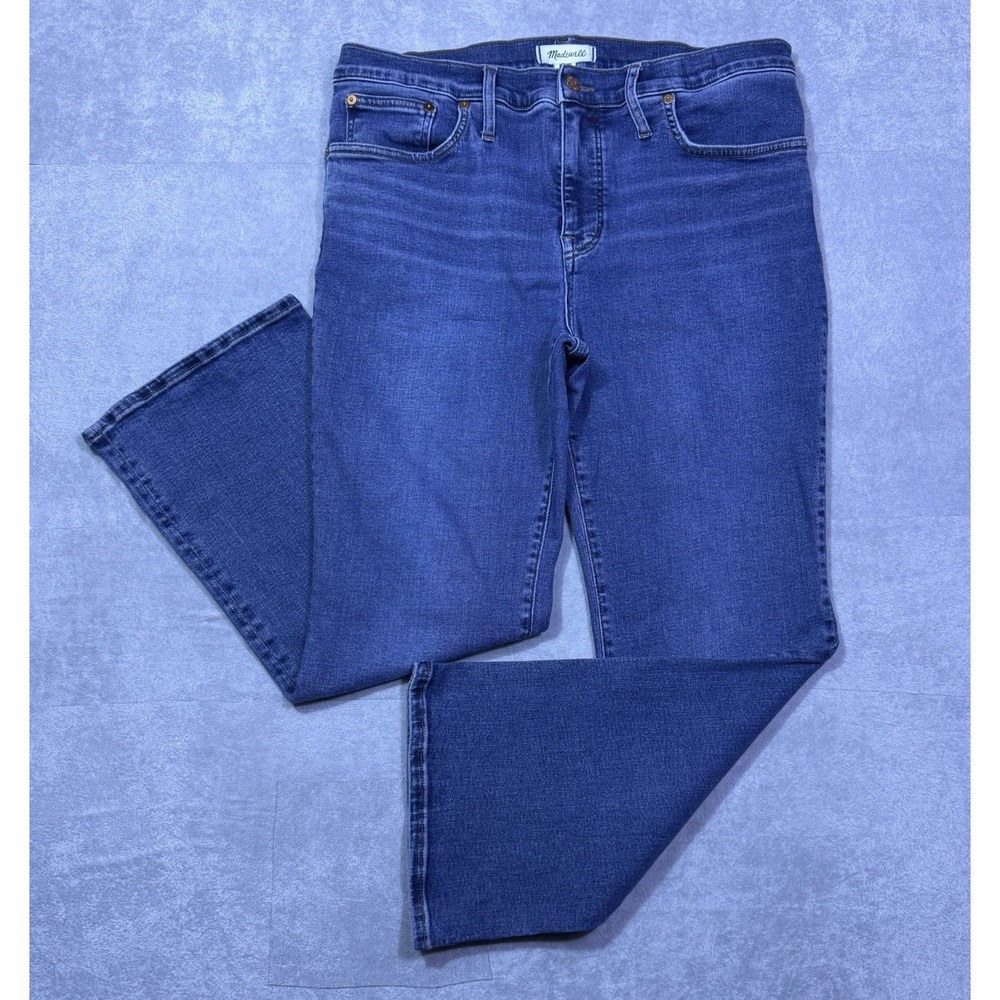 Madewell Jeans Womens 32 (33x27) Midrise Kickout Stretch Normcore Boho USA